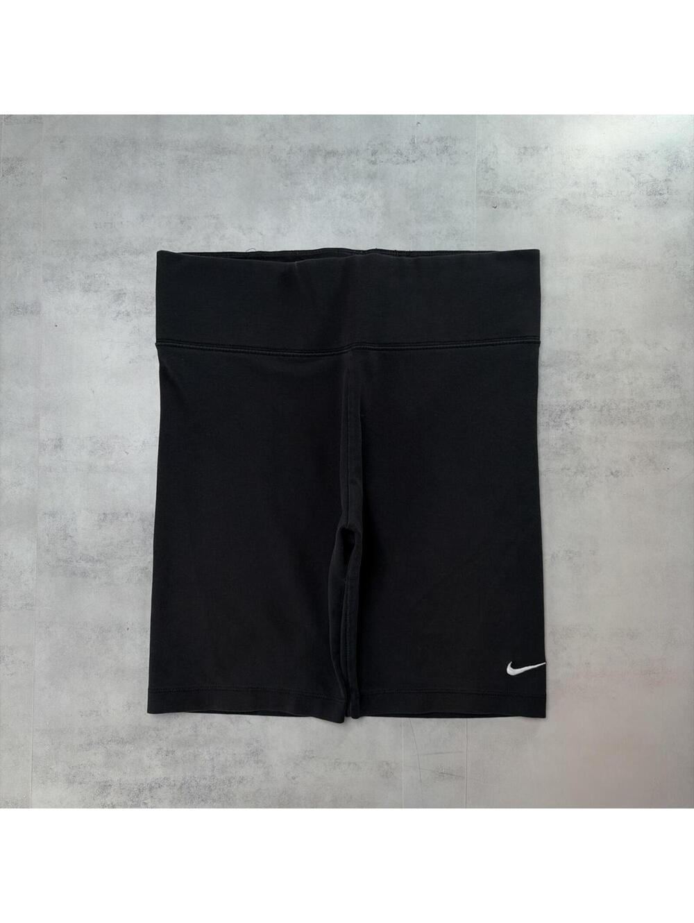 Y2K Black Nike Swoosh Dri Fit Biker Shorts